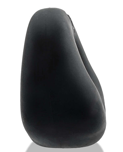 Hunky Junk Fit Bulge Hung-Style Cock Ring, Black Fog