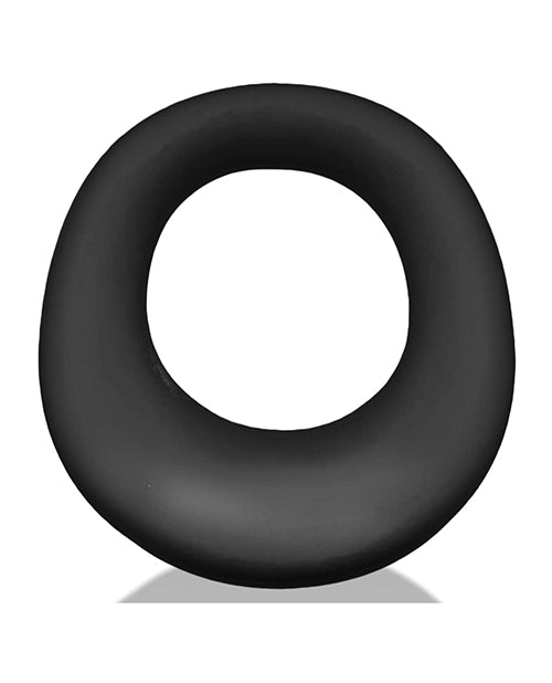 Hunky Junk Expander Slimmer Scoop Cock Ring, Black, Silicone and TPR