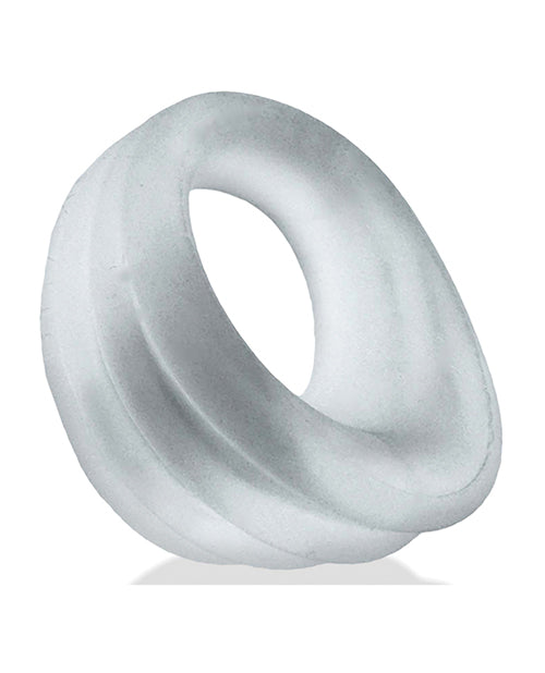 Hunky Junk Expander Slimmer Scoop Cock Ring - Clear
