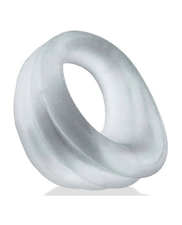 Hunky Junk Expander Slimmer Scoop Cock Ring - Clear
