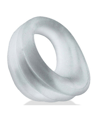 Hunky Junk Expander Slimmer Scoop Cock Ring - Clear