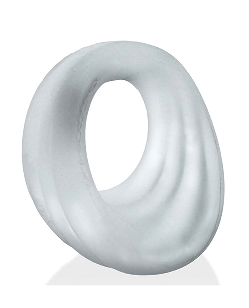 Hunky Junk Expander Slimmer Scoop Cock Ring - Clear