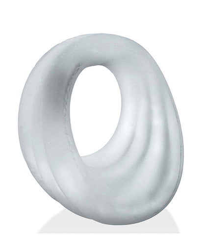 Hunky Junk Expander Slimmer Scoop Cock Ring - Clear