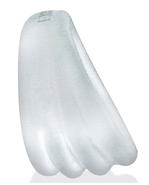 Hunky Junk Expander Slimmer Scoop Cock Ring - Clear