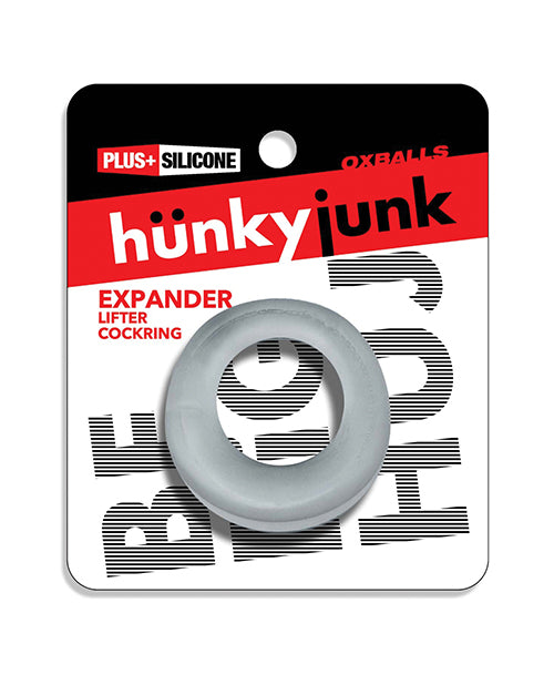 Hunky Junk Expander Slimmer Scoop Cock Ring - Clear