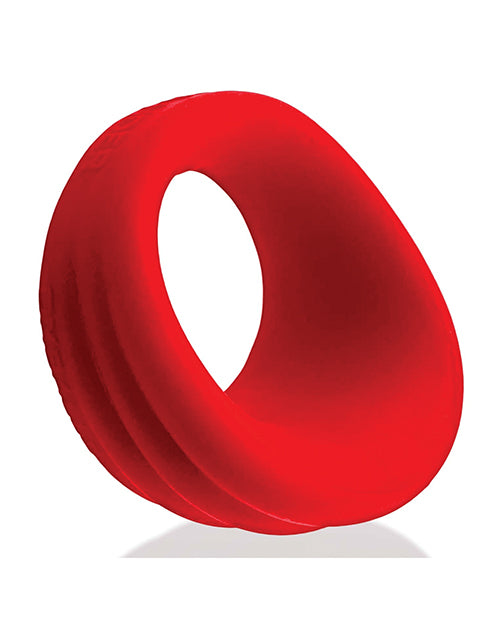 Oxballs and Hunky Junk Expander Slimmer Scoop Cock Ring - Red