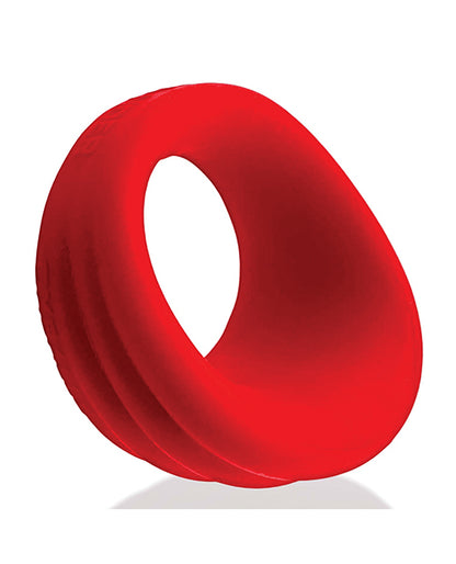 Oxballs and Hunky Junk Expander Slimmer Scoop Cock Ring - Red