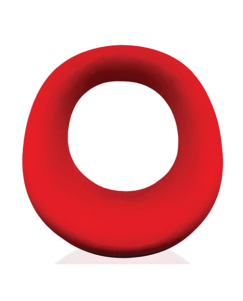 Oxballs and Hunky Junk Expander Slimmer Scoop Cock Ring - Red