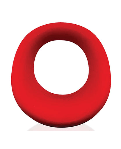 Oxballs and Hunky Junk Expander Slimmer Scoop Cock Ring - Red