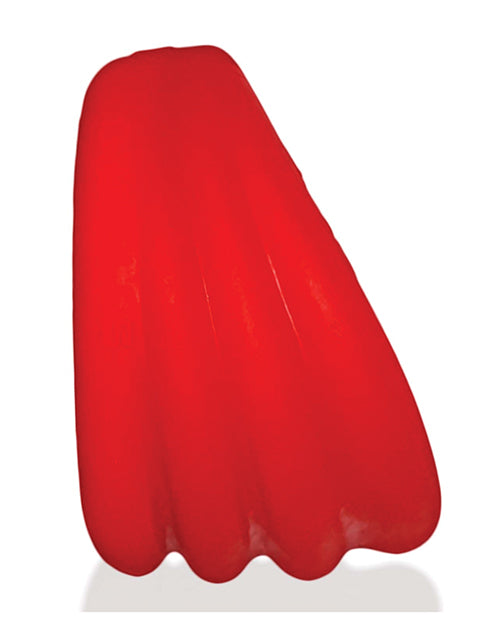 Oxballs and Hunky Junk Expander Slimmer Scoop Cock Ring - Red