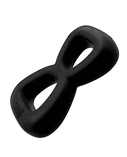 Oxballs and Hunky Junk Boomerang Double Ring and Ball Stretcher, Black Fog