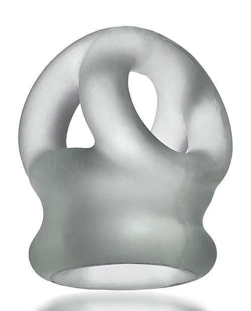 Oxballs OXS-3024-CLRIC Tri Squeeze Cocksling & Ballstretcher, Clear Silicone
