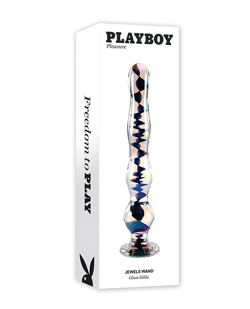 Evolved PB-GL-4264-2 Playboy Pleasure Jewels Wand, Clear, Glass