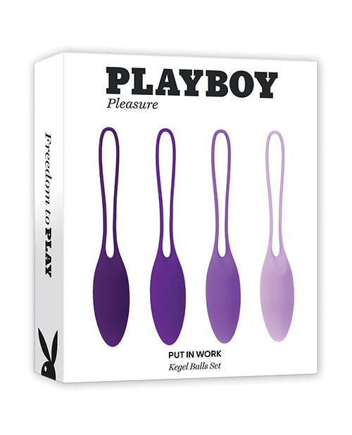 Evolved PB-KB-2444-2 Playboy Kegel Set, Acai/Ombre, 4-Piece Silicone