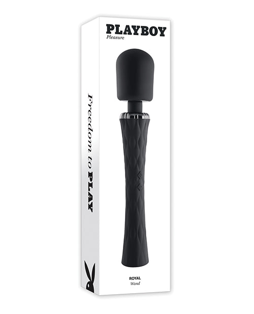 Evolved Playboy Royal Wand Vibrator, Rechargeable Body-Safe Silicone