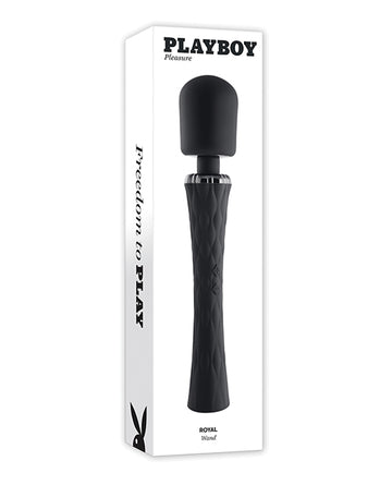 Evolved Playboy Royal Wand Vibrator, Rechargeable Body-Safe Silicone