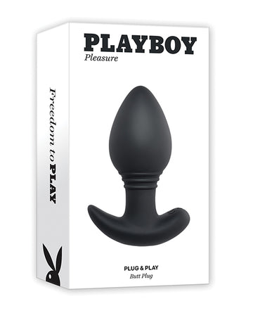 Evolved PB-RS-2314-2 Playboy Pleasure Plug & Play Butt Plug, Navy, 10 Speeds