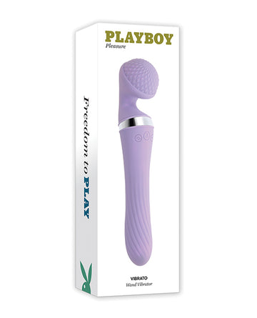 Evolved PB-RS-3656-2 Pleasure Vibrato Wand Vibrator, Silicone, Lilac