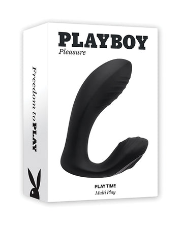 Evolved PB-RS-4271-2 Play Time G-Spot P-Spot Vibrator, Black Silicone