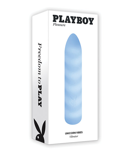 Evolved PB-RS-4486-2 Playboy Unicorn Vibes Vibrator, Light Blue, 10 Speeds