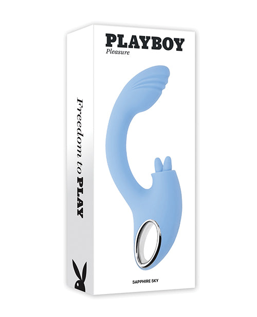 Evolved PB-RS-4509-2 Sapphire Sky Pleasure Vibrator, Blue ABS Plastic, Silicone