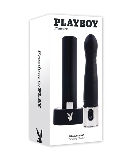 Evolved PB-RS-4639-2 Playboy Pleasure Zone Vibrator, Black, Thrusting