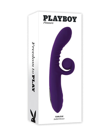 Evolved PB-RS-4707-2 Curlicue Rabbit Vibrator, Purple Silicone
