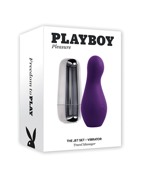 Playboy PB-RS-5254-2 Jet Set Vibrator, Silicone, USB Rechargeable