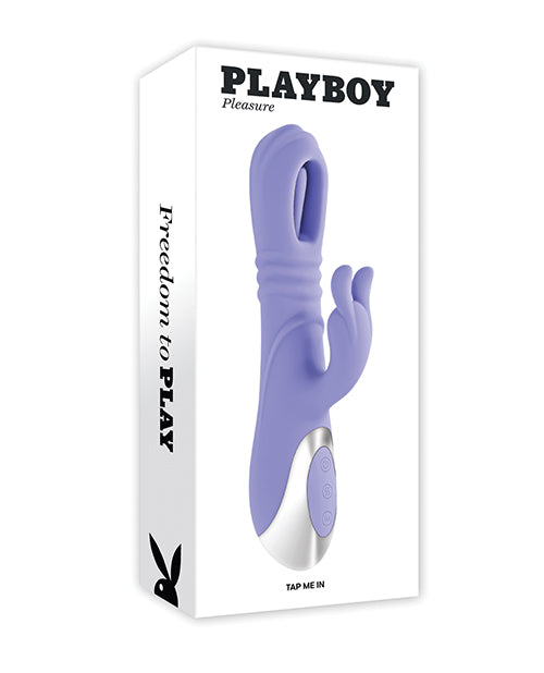 Evolved PB-RS-5865-2 Playboy Pleasure Tap Me In, Lilac Dual Vibrator