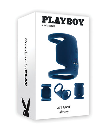 Evolved PB-RS-5889-2 Playboy Pleasure Jet Pack, Navy Silicone Vibrator