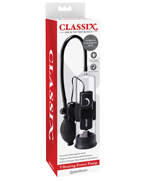 Pipedream Products 192700 Classix Vibrating Power Pump, Clear ABS/TPR