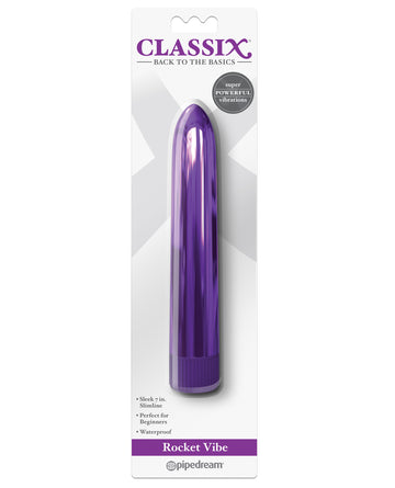 Pipedream Products 197612 Classix Metallic Vibe, 7-inch, Purple, Vibrating