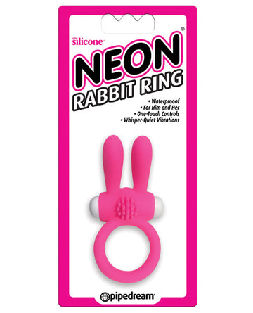 Pipedream Products 201611 Neon Luv Touch Rabbit Ring, Silicone