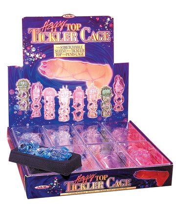 Pipedream Products 221899 Happy Top Tickler Cage, Assorted Colors, Box of 8