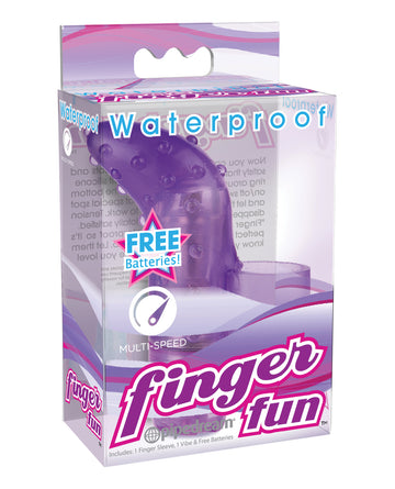 Pipedream Products Waterproof Finger Fun Vibrator, Purple