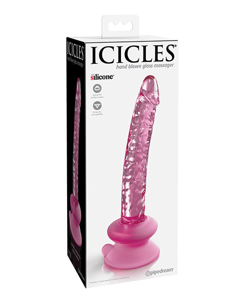 Pipedream Products 288611 Icicles No. 86 Glass Massager, Pink