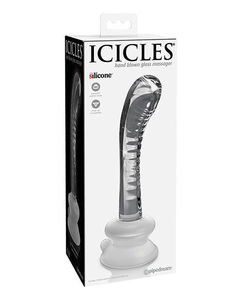 Pipedream Products Icicles No. 88 Hand-Blown Glass G-Spot Massager, Clear