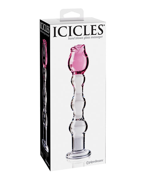 Pipedream Products 291200 Icicles No. 12 Glass Massager, Hand-Blown, Clear