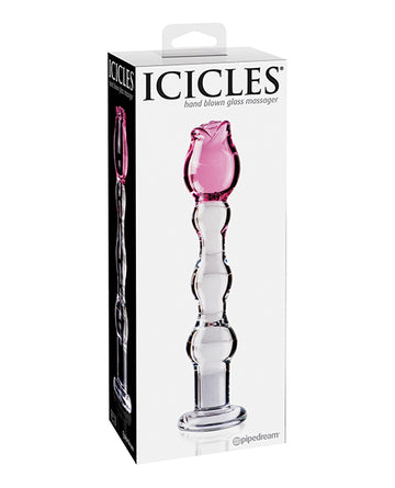 Pipedream Products 291200 Icicles No. 12 Glass Massager, Hand-Blown, Clear