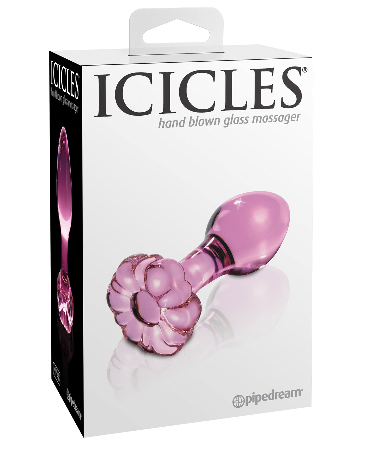 Pipedream Products 294800 Icicles Butt Plug - Pink, Glass