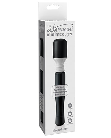 Pipedream Products 302723 Mini Wanachi Massager, 8-Inch, Waterproof, Black