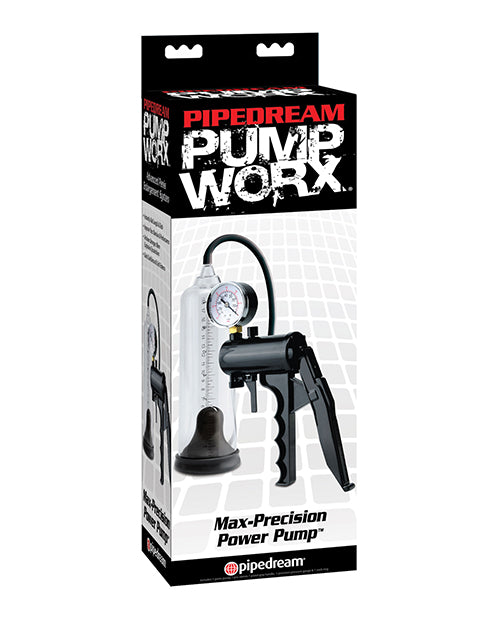 Pipedream Products 327023 Max-Precision Power Pump, Clear, ABS/TPE, Gauge