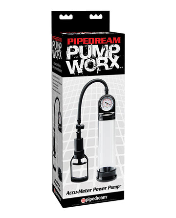 Pipedream Products 327223 Accu-Meter Power Pump, Clear ABS Plastic