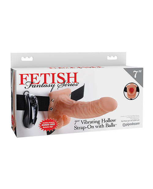 Pipedream Products 337621 Fetish Fantasy 7" Vibrating Strap-On, Ivory