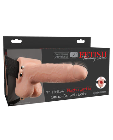 Pipedream Products 339121 Fetish Fantasy 7" Strap-On, Rechargeable
