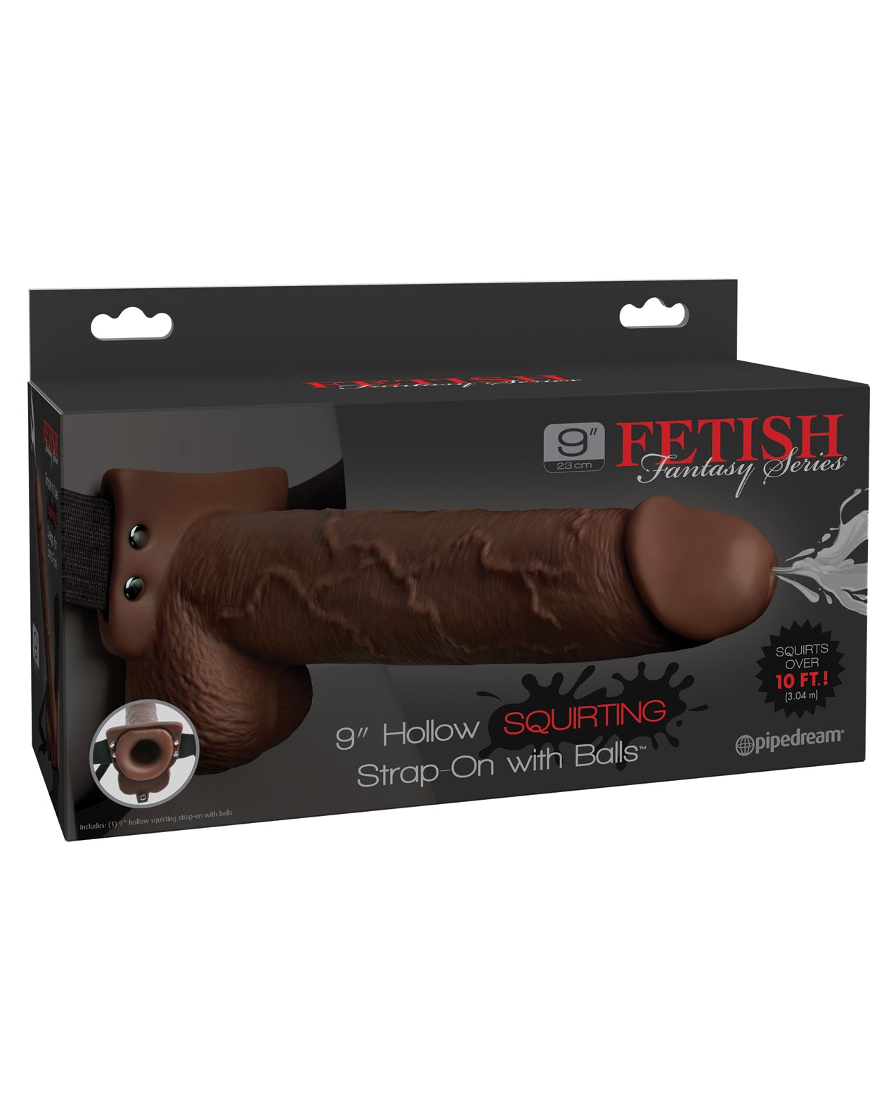 Pipedream Products 339829 Fetish Fantasy 9-Inch Hollow Squirting Strap-On