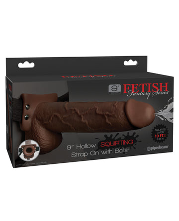 Pipedream Products 339829 Fetish Fantasy 9-Inch Hollow Squirting Strap-On