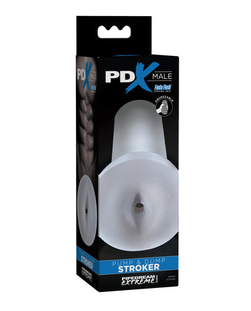 PDX Brands 379120 Male Pump & Dump Stroker, Frosted TPE