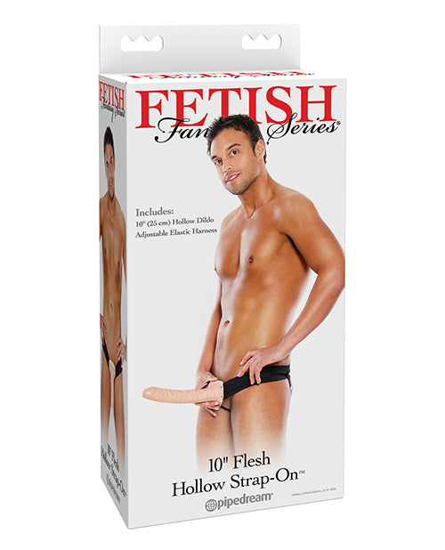 Pipedream Products 394821 Fetish Series 10" Hollow Strap-On, Ivory PVC