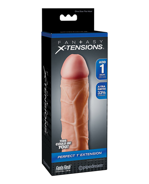 Pipedream Products 411021 Fantasy X-tensions Perfect 1-inch Extension, TPE